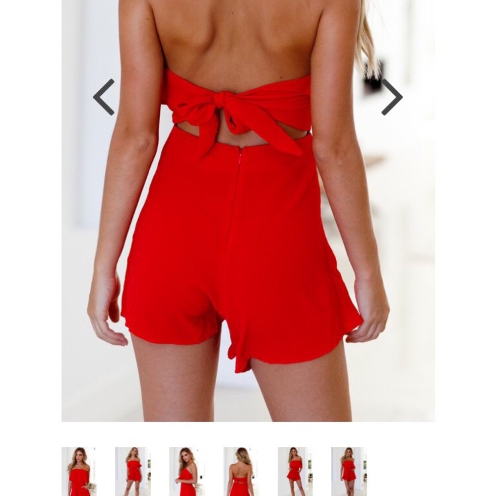 Red romper - Picture 2 of 3
